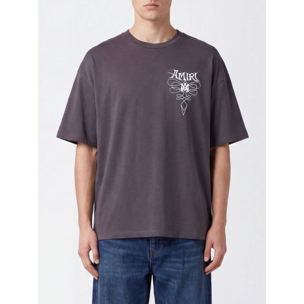 Amiri Men Amiri Short-Sleeved Cotton T-Shirt With Logo Print